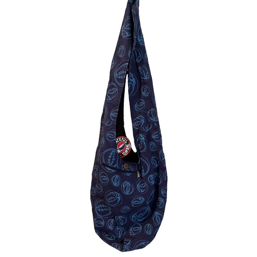 JAYLI NEPAL Handmade HOBO BAG Grateful Dead Steal Your Skull Print NWT